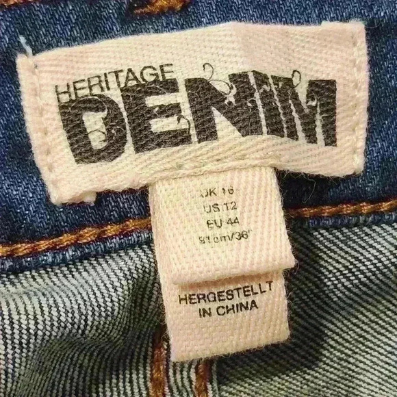NEW NWT Heritage Denim Premium Slim Leg Jeans Surf Wash $125 - Picture 6 of 9